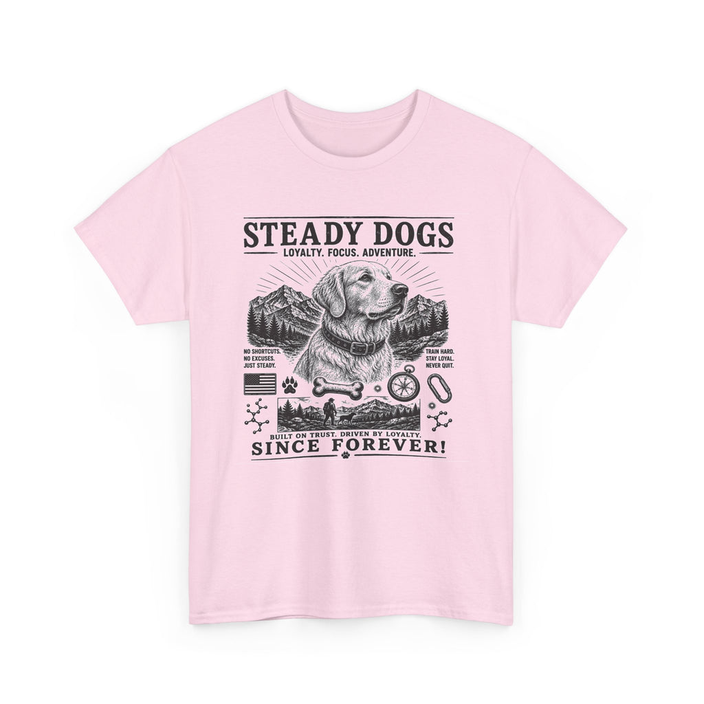 Steady Dogs Vintage Graphic Tee - "Steady Dogs Since Forever" Adventure Dog T-Shirt