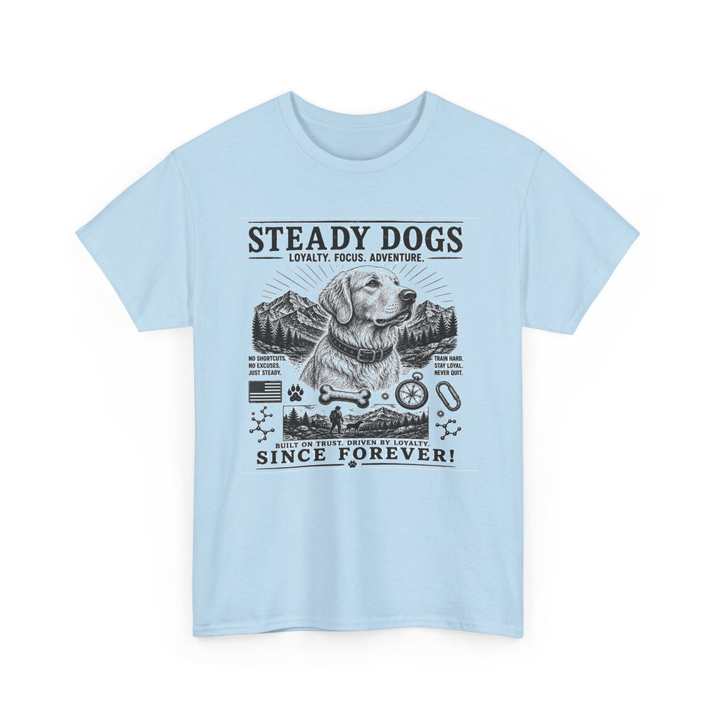Steady Dogs Vintage Graphic Tee - "Steady Dogs Since Forever" Adventure Dog T-Shirt