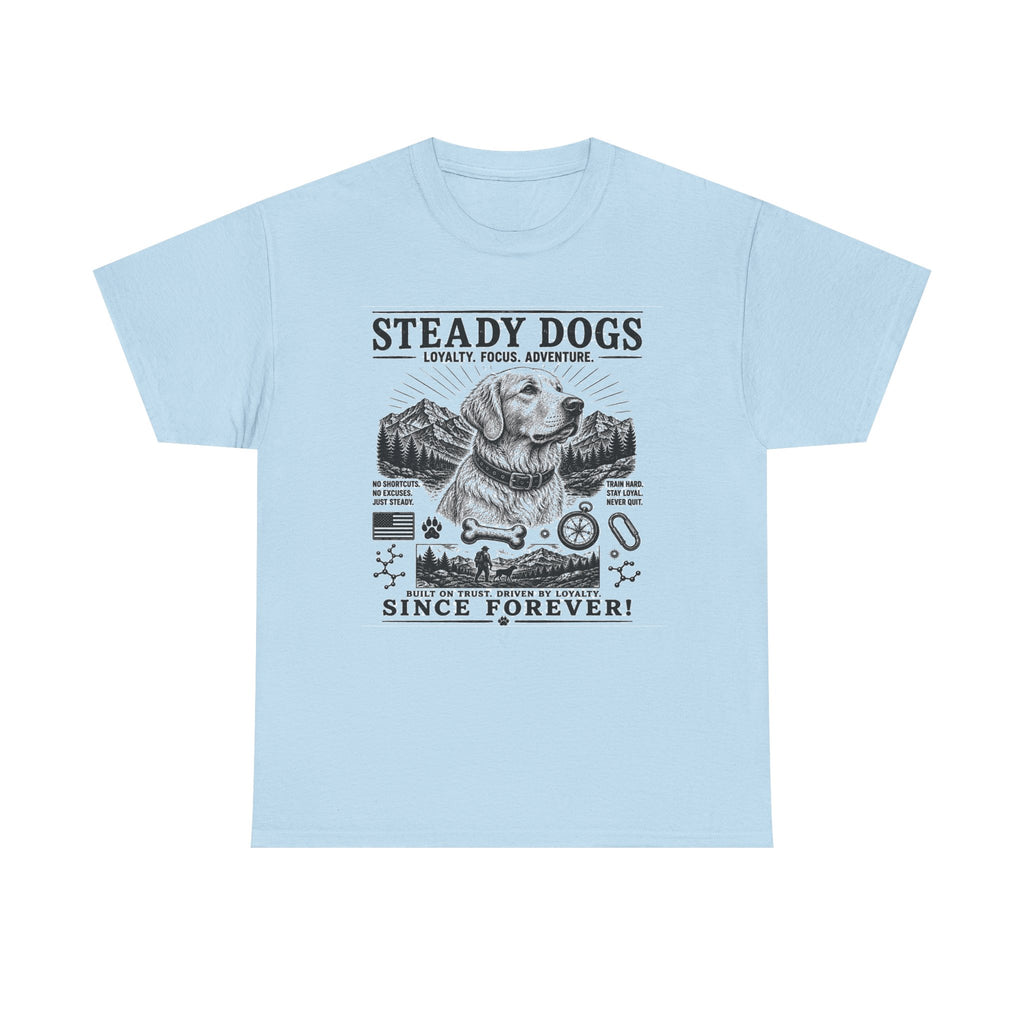 Steady Dogs Vintage Graphic Tee - "Steady Dogs Since Forever" Adventure Dog T-Shirt